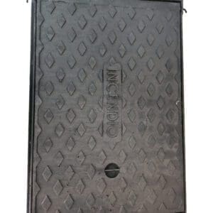 Tampa de recalque articulada ferro fundido 60 x 40mm