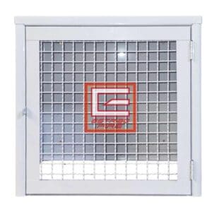 Abrigo para registro de gás padrão COMGÁS 50x50x25 cm branco